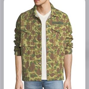 Men’s Rag & Bone Camouflage-Print Flight Shirt Jacket